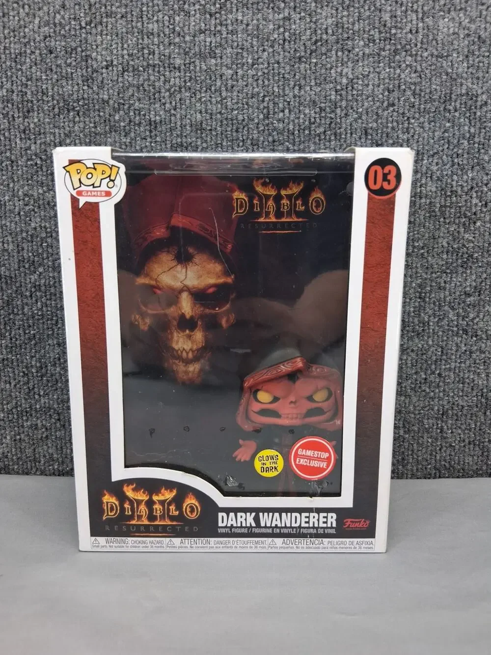 Funko Pop Games 3 Diablo II Dark Wanderer Gamestop Excusive Glow In Dark Figure